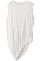 【プレインピープル/PLAIN PEOPLE】の強撚ハイゲージ天竺イレギュラーヘムプルオーバー ホワイト|ID:prp329100004615954