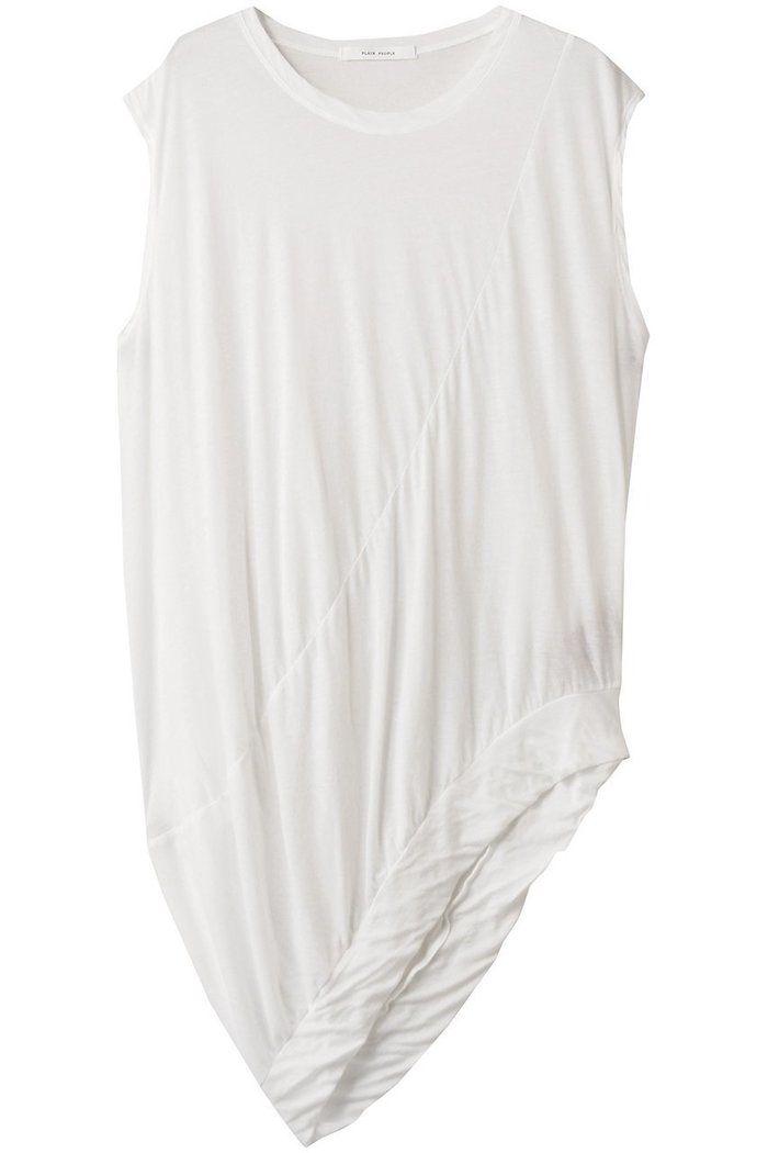 【プレインピープル/PLAIN PEOPLE】の強撚ハイゲージ天竺イレギュラーヘムプルオーバー インテリア・キッズ・メンズ・レディースファッション・服の通販 founy(ファニー) https://founy.com/ ファッション Fashion レディースファッション Fashion for Women トップス・カットソー Cut & Sew Tops シャツ・ブラウス・オフィスカジュアル Elegant Blouses & Button-Ups ロングTシャツ・Tシャツ Longline T-Shirts & Tees カジュアルプルオーバー・ニットトップス Pullovers & Knit Tops / Casual Pullovers カットソー・ベーシックTシャツ Cut-and-Sewn Tops / Stretch Tees & Basics イレギュラーヘム Irregular Hem ショート Short, Short Length スリーブ Sleeve, Long Sleeve / Short Sleeve バランス Balance, Style Balance バルーン Balloon, Balloon Silhouette フレンチ French, French Style |ID: prp329100004615954 ipo3291000000035533963