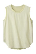 【プレインピープル/PLAIN PEOPLE】の超強撚天竺ストライプドッキングブラウス イエローグリーン|ID:prp329100004615956