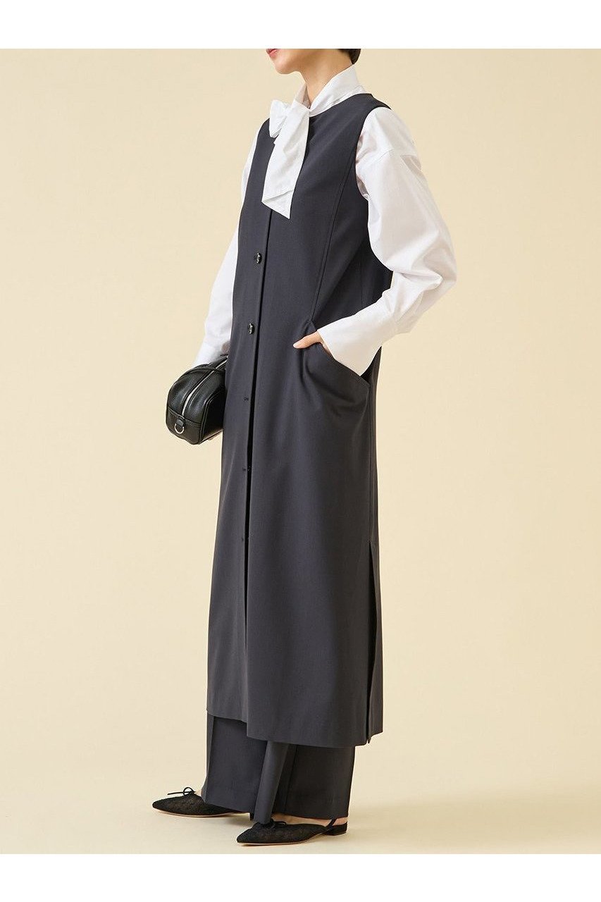【マルティニーク/martinique】のTW2WAYストレッチジレワンピース(セットアップ可) 人気、トレンドファッション・服の通販 founy(ファニー) 　ファッション　Fashion　レディースファッション　Fashion for Women　アウター　Coat / Outerwear Collection　ワンピース　Dresses　チュニック　Tunic Tops & Dresses　2025年　2025　2025-2026秋冬・A/W　Autumn/Winter 2025–26 AW25–26　おすすめ　Recommended / Our Picks　なめらか　Smooth, Silky Texture　クラシック　Classic, Timeless Style　シルク　Silk, 100% Silk　ストレッチ　Stretch, Stretchy Fabric　セットアップ　Set-Up, Coordinated Outfit　チュニック　Tunic, Long Top　ハイネック　High Neck, Mock Neck　パターン　Pattern, Design Print　フロント　Front, Front Design　ポケット　Pocket, Pocket Detail　ロング　Long, Long-Length　A/W・秋冬　Autumn/Winter　other-2|ID: prp329100004615962 ipo3291000000033059632
