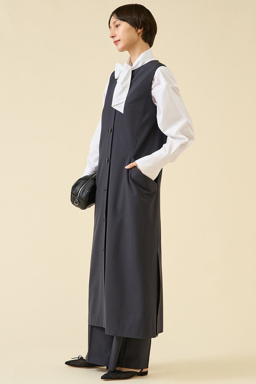 【マルティニーク/martinique】のTW2WAYストレッチジレワンピース(セットアップ可) 人気、トレンドファッション・服の通販 founy(ファニー) 　ファッション　Fashion　レディースファッション　Fashion for Women　アウター　Coat / Outerwear Collection　ワンピース　Dresses　チュニック　Tunic Tops & Dresses　おすすめ　Recommended / Our Picks　なめらか　Smooth, Silky Texture　クラシック　Classic, Timeless Style　シルク　Silk, 100% Silk　ストレッチ　Stretch, Stretchy Fabric　セットアップ　Set-Up, Coordinated Outfit　チュニック　Tunic, Long Top　ハイネック　High Neck, Mock Neck　パターン　Pattern, Design Print　フロント　Front, Front Design　ポケット　Pocket, Pocket Detail　ロング　Long, Long-Length　other-2|ID: prp329100004615962 ipo3291000000035815211