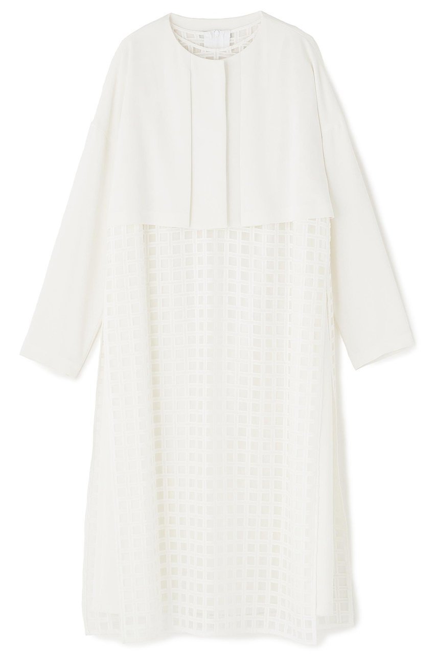 【アドーア/ADORE】のエンブロイダリーチェックワンピース 人気、トレンドファッション・服の通販 founy(ファニー) 　ファッション　Fashion　レディースファッション　Fashion for Women　ワンピース　Dresses　チュニック　Tunic Tops & Dresses　ジャケット　Jacket, Outerwear　スタンダード　Standard, Basic　チェック　Check, Plaid, Tartan　チュニック　Tunic, Long Top　ロング　Long, Long-Length　 other-1|ID: prp329100004615968 ipo3291000000033059688