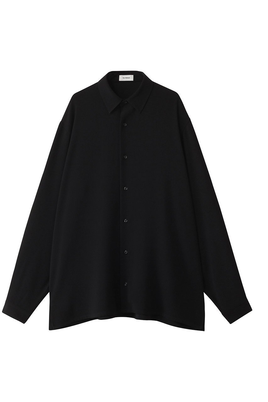 【ザ リラクス/THE RERACS】のレギュラーカラーシャツ インテリア・キッズ・メンズ・レディースファッション・服の通販 founy(ファニー) 　ファッション　Fashion　レディースファッション　Fashion for Women　トップス・カットソー　Cut & Sew Tops　シャツ・ブラウス・オフィスカジュアル　Elegant Blouses & Button-Ups　2025年　2025　2025-2026秋冬・A/W　Autumn/Winter 2025–26 AW25–26　シンプル　Simple, Minimal　スリーブ　Sleeve, Long Sleeve / Short Sleeve　ビジネス 仕事 通勤　Business / Work / Commuting　ロング　Long, Long-Length　秋　Autumn　A/W・秋冬　Autumn/Winter　羽織　Haori, Light Jacket　ブラック|ID: prp329100004615969 ipo3291000000033059700