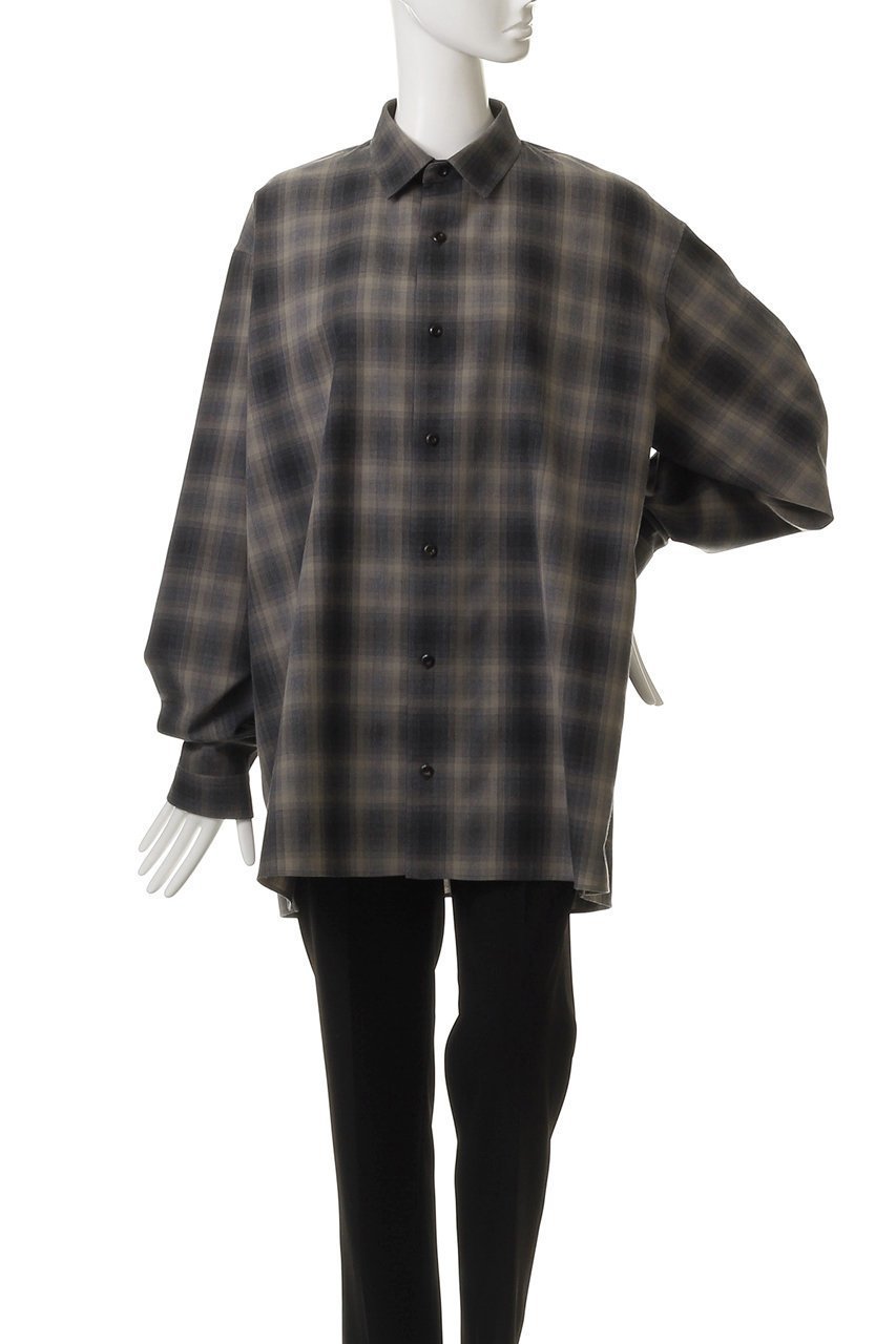 【ザ リラクス/THE RERACS】のパーフェクトチェックシャツ 人気、トレンドファッション・服の通販 founy(ファニー) 　ファッション　Fashion　レディースファッション　Fashion for Women　トップス・カットソー　Cut & Sew Tops　シャツ・ブラウス・オフィスカジュアル　Elegant Blouses & Button-Ups　2025年　2025　2025-2026秋冬・A/W　Autumn/Winter 2025–26 AW25–26　ストレート　Straight, Straight Cut　スリット　Slit, Slit Detail　スリーブ　Sleeve, Long Sleeve / Short Sleeve　チェック　Check, Plaid, Tartan　ロング　Long, Long-Length　ワイド　Wide, Wide Fit　A/W・秋冬　Autumn/Winter　羽織　Haori, Light Jacket　other-2|ID: prp329100004615971 ipo3291000000033059722