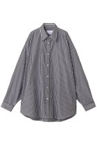 【グラフペーパー/Graphpaper】のHigh Count Broad L/S Oversized Regular Collar Shirt/シャツ ブラックストライプ|ID:prp329100004615974
