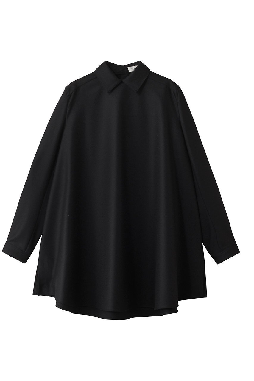 【ザ リラクス/THE RERACS】のレギュラーAラインプルオーバーブラウス インテリア・キッズ・メンズ・レディースファッション・服の通販 founy(ファニー) 　ファッション　Fashion　レディースファッション　Fashion for Women　トップス・カットソー　Cut & Sew Tops　シャツ・ブラウス・オフィスカジュアル　Elegant Blouses & Button-Ups　カジュアルプルオーバー・ニットトップス　Pullovers & Knit Tops / Casual Pullovers　スリット　Slit, Slit Detail　スリーブ　Sleeve, Long Sleeve / Short Sleeve　ドレープ　Drape, Draping Fabric　レギュラー　Regular, Standard Fit　ロング　Long, Long-Length　ブラック|ID: prp329100004615980 ipo3291000000035345486