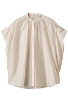 【プルミエ アロンディスモン/1er Arrondissement】のバンドカラーシアーブラウス オフホワイト|ID:prp329100004615982