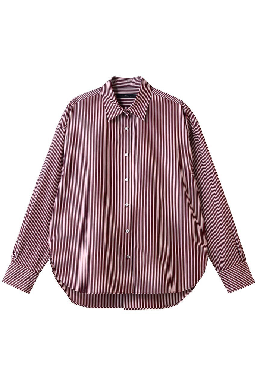 【マルティニーク/martinique】のEssential スタンダードシャツ インテリア・キッズ・メンズ・レディースファッション・服の通販 founy(ファニー) 　ファッション　Fashion　レディースファッション　Fashion for Women　トップス・カットソー　Cut & Sew Tops　シャツ・ブラウス・オフィスカジュアル　Elegant Blouses & Button-Ups　おすすめ　Recommended / Our Picks　スタンダード　Standard, Basic　スリーブ　Sleeve, Long Sleeve / Short Sleeve　レギュラー　Regular, Standard Fit　ロング　Long, Long-Length　秋　Autumn　羽織　Haori, Light Jacket　ストライプ|ID: prp329100004615988 ipo3291000000034091485