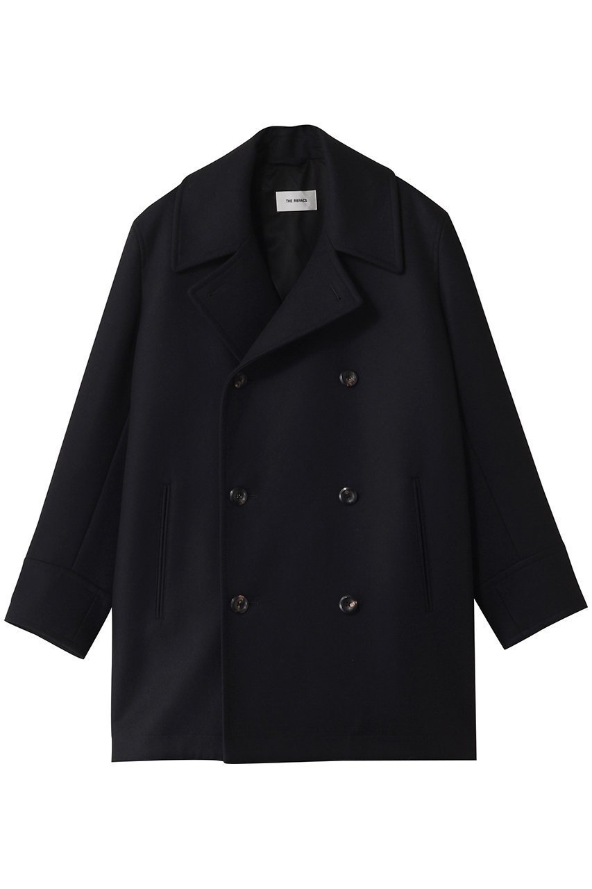 【ザ リラクス/THE RERACS】のピーコート インテリア・キッズ・メンズ・レディースファッション・服の通販 founy(ファニー) 　ファッション　Fashion　レディースファッション　Fashion for Women　アウター　Coat / Outerwear Collection　コート・ロングコート・ピーコート　Long Coats, Peacoats & More　2025年　2025　2025-2026秋冬・A/W　Autumn/Winter 2025–26 AW25–26　オケージョン　Occasion Wear　ショート　Short, Short Length　シンプル　Simple, Minimal　モダン　Modern, Contemporary　定番　Standard, Basic Item　A/W・秋冬　Autumn/Winter　ダークネイビー|ID: prp329100004615989 ipo3291000000033059937