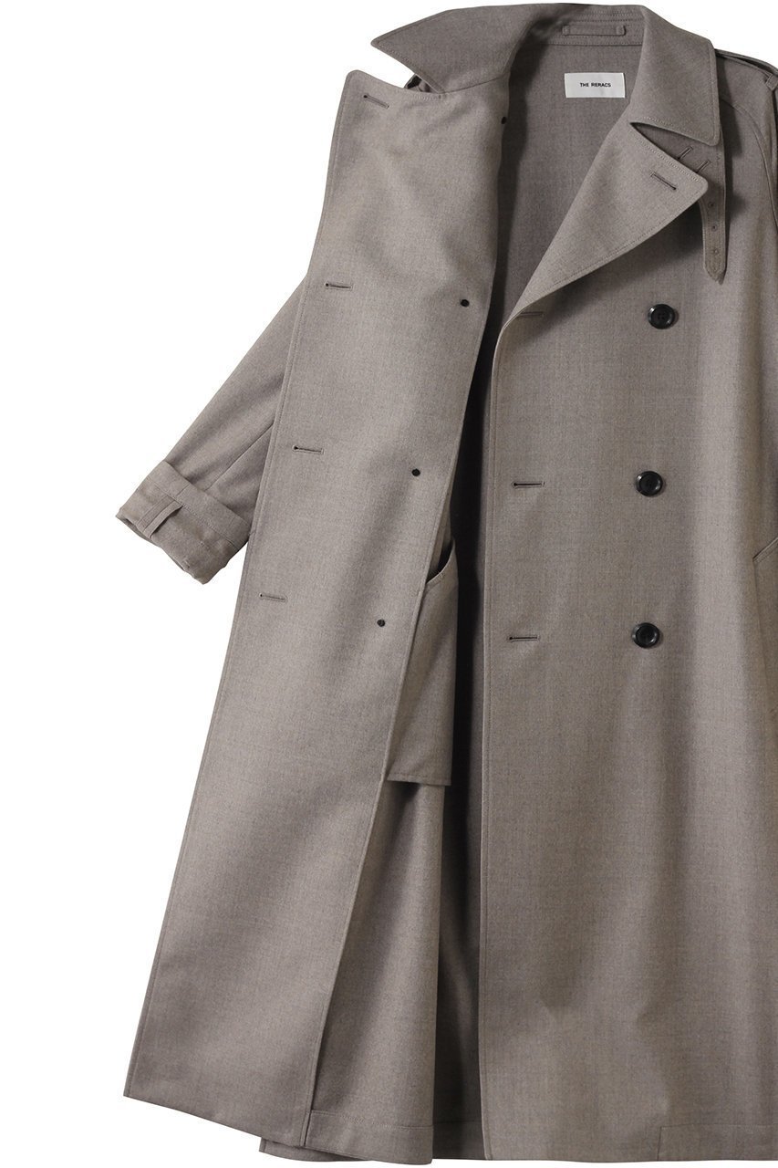 【ザ リラクス/THE RERACS】のトレンチコート 人気、トレンドファッション・服の通販 founy(ファニー) 　ファッション　Fashion　レディースファッション　Fashion for Women　アウター　Coat / Outerwear Collection　コート・ロングコート・ピーコート　Long Coats, Peacoats & More　トレンチコート / 春秋の定番アウター　Trench Coats　2025年　2025　2025-2026秋冬・A/W　Autumn/Winter 2025–26 AW25–26　クラシカル　Classical, Vintage-Inspired　フォルム　Silhouette, Form　フォーマル　Formal, Dressy　モダン　Modern, Contemporary　ロング　Long, Long-Length　エレガント 上品　Elegant　A/W・秋冬　Autumn/Winter　other-6|ID: prp329100004615990 ipo3291000000033059956
