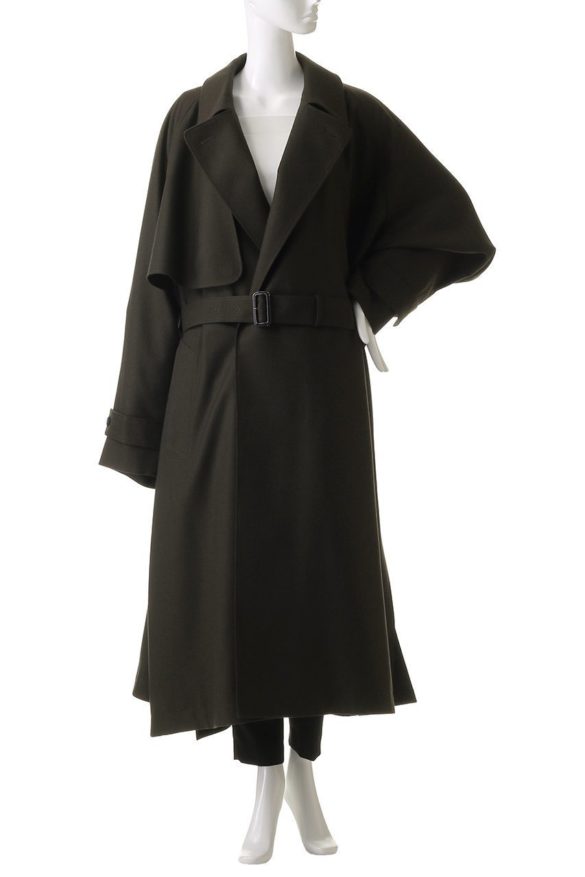 【ザ リラクス/THE RERACS】のトレンチポンチョコート 人気、トレンドファッション・服の通販 founy(ファニー) 　ファッション　Fashion　レディースファッション　Fashion for Women　アウター　Coat / Outerwear Collection　コート・ロングコート・ピーコート　Long Coats, Peacoats & More　ポンチョ・ケープコート　Ponchos & Capes　2025年　2025　2025-2026秋冬・A/W　Autumn/Winter 2025–26 AW25–26　スタイリッシュ　Stylish, Fashionable　スリーブ　Sleeve, Long Sleeve / Short Sleeve　トレンチ　Trench, Trench Coat　マキシ　Maxi, Full Length　モダン　Modern, Contemporary　ロング　Long, Long-Length　定番　Standard, Basic Item　A/W・秋冬　Autumn/Winter　other-8|ID: prp329100004615991 ipo3291000000033059976