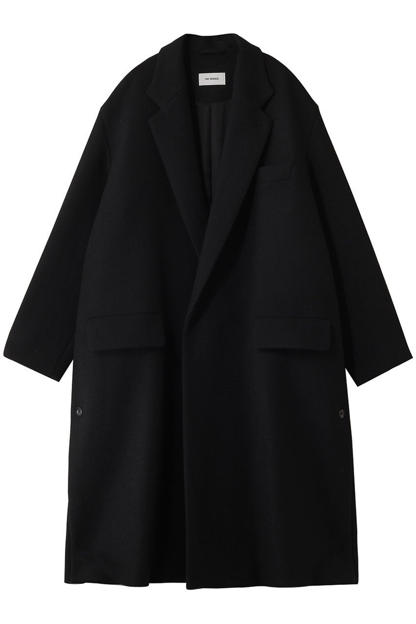 【ザ リラクス/THE RERACS】のルーズチェスターコート 人気、トレンドファッション・服の通販 founy(ファニー) 　ファッション　Fashion　レディースファッション　Fashion for Women　アウター　Coat / Outerwear Collection　コート・ロングコート・ピーコート　Long Coats, Peacoats & More　チェスターコート・ロング丈アウター　Chester Coats / Chesterfield Long Coats　2025年　2025　2025-2026秋冬・A/W　Autumn/Winter 2025–26 AW25–26　ショルダー　Shoulder, Shoulder Strap　スタイリッシュ　Stylish, Fashionable　チェスターコート　Chester Coat, Long Coat　ドロップ　Drop Shoulder, Dropped Style　モダン　Modern, Contemporary　ロング　Long, Long-Length　定番　Standard, Basic Item　A/W・秋冬　Autumn/Winter　 other-1|ID: prp329100004615994 ipo3291000000033059993