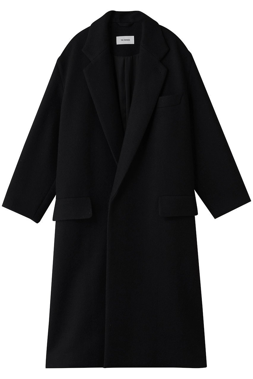 【ザ リラクス/THE RERACS】のルーズチェスターコート 人気、トレンドファッション・服の通販 founy(ファニー) 　ファッション　Fashion　レディースファッション　Fashion for Women　アウター　Coat / Outerwear Collection　コート・ロングコート・ピーコート　Long Coats, Peacoats & More　チェスターコート・ロング丈アウター　Chester Coats / Chesterfield Long Coats　ショルダー　Shoulder, Shoulder Strap　スタイリッシュ　Stylish, Fashionable　チェスターコート　Chester Coat, Long Coat　ドロップ　Drop Shoulder, Dropped Style　モダン　Modern, Contemporary　ロング　Long, Long-Length　定番　Standard, Basic Item　A/W・秋冬　Autumn/Winter　 other-1|ID: prp329100004615994 ipo3291000000035694178