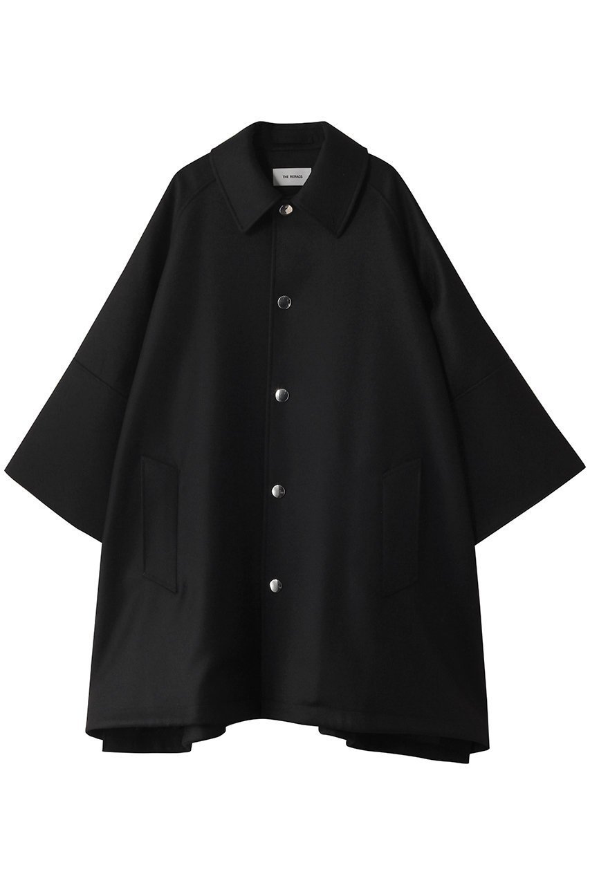 【ザ リラクス/THE RERACS】のワイドカフスバルカラーコート 人気、トレンドファッション・服の通販 founy(ファニー) 　ファッション　Fashion　レディースファッション　Fashion for Women　アウター　Coat / Outerwear Collection　コート・ロングコート・ピーコート　Long Coats, Peacoats & More　2025年　2025　2025-2026秋冬・A/W　Autumn/Winter 2025–26 AW25–26　カフス　Cuff Design　スリット　Slit, Slit Detail　トレンド　Trend, Trending Now　ロング　Long, Long-Length　ワイド　Wide, Wide Fit　定番　Standard, Basic Item　A/W・秋冬　Autumn/Winter　 other-1|ID: prp329100004615995 ipo3291000000033060009