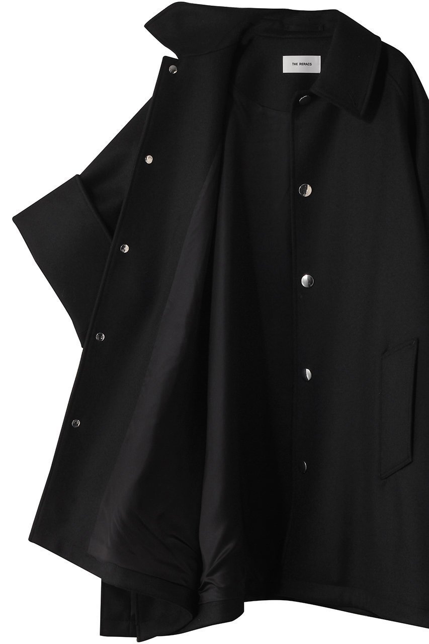 【ザ リラクス/THE RERACS】のワイドカフスバルカラーコート 人気、トレンドファッション・服の通販 founy(ファニー) 　ファッション　Fashion　レディースファッション　Fashion for Women　アウター　Coat / Outerwear Collection　コート・ロングコート・ピーコート　Long Coats, Peacoats & More　2025年　2025　2025-2026秋冬・A/W　Autumn/Winter 2025–26 AW25–26　カフス　Cuff Design　スリット　Slit, Slit Detail　トレンド　Trend, Trending Now　ロング　Long, Long-Length　ワイド　Wide, Wide Fit　定番　Standard, Basic Item　A/W・秋冬　Autumn/Winter　other-6|ID: prp329100004615995 ipo3291000000033060017