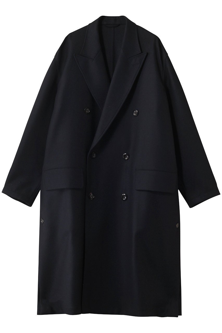 【ザ リラクス/THE RERACS / MEN】の【MEN】ダブルピークドイージーコート 人気、トレンドファッション・服の通販 founy(ファニー) 　ファッション　Fashion　メンズファッション　Fashion for Men　2025年　2025　2025-2026秋冬・A/W　Autumn/Winter 2025–26 AW25–26　クラシカル　Classical, Vintage-Inspired　ビッグ　Big, Oversized　モダン　Modern, Contemporary　ロング　Long, Long-Length　エレガント 上品　Elegant　定番　Standard, Basic Item　A/W・秋冬　Autumn/Winter　 other-1|ID: prp329100004616009 ipo3291000000033060211
