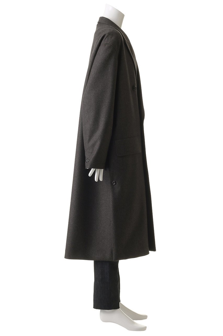 【ザ リラクス/THE RERACS / MEN】の【MEN】ダブルピークドイージーコート 人気、トレンドファッション・服の通販 founy(ファニー) 　ファッション　Fashion　メンズファッション　Fashion for Men　2025年　2025　2025-2026秋冬・A/W　Autumn/Winter 2025–26 AW25–26　クラシカル　Classical, Vintage-Inspired　ビッグ　Big, Oversized　モダン　Modern, Contemporary　ロング　Long, Long-Length　エレガント 上品　Elegant　定番　Standard, Basic Item　A/W・秋冬　Autumn/Winter　other-3|ID: prp329100004616009 ipo3291000000033060217