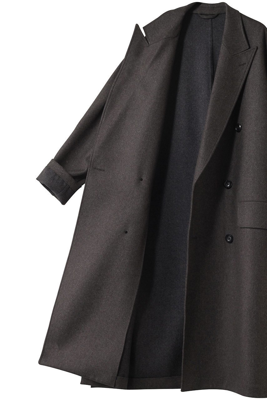 【ザ リラクス/THE RERACS / MEN】の【MEN】ダブルピークドイージーコート 人気、トレンドファッション・服の通販 founy(ファニー) 　ファッション　Fashion　メンズファッション　Fashion for Men　2025年　2025　2025-2026秋冬・A/W　Autumn/Winter 2025–26 AW25–26　クラシカル　Classical, Vintage-Inspired　ビッグ　Big, Oversized　モダン　Modern, Contemporary　ロング　Long, Long-Length　エレガント 上品　Elegant　定番　Standard, Basic Item　A/W・秋冬　Autumn/Winter　other-6|ID: prp329100004616009 ipo3291000000033060223