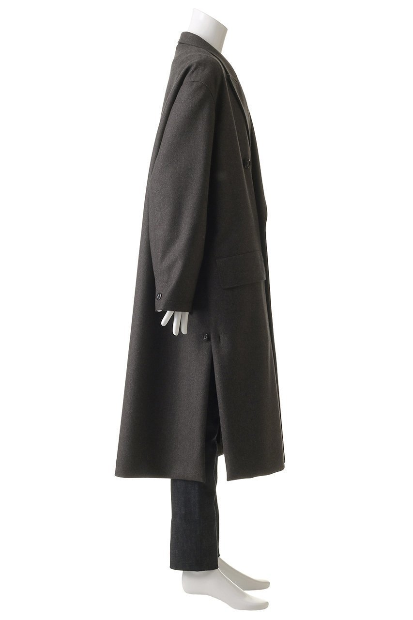 【ザ リラクス/THE RERACS / MEN】の【MEN】ダブルピークドイージーコート 人気、トレンドファッション・服の通販 founy(ファニー) 　ファッション　Fashion　メンズファッション　Fashion for Men　2025年　2025　2025-2026秋冬・A/W　Autumn/Winter 2025–26 AW25–26　クラシカル　Classical, Vintage-Inspired　ビッグ　Big, Oversized　モダン　Modern, Contemporary　ロング　Long, Long-Length　エレガント 上品　Elegant　定番　Standard, Basic Item　A/W・秋冬　Autumn/Winter　other-7|ID: prp329100004616009 ipo3291000000033060225