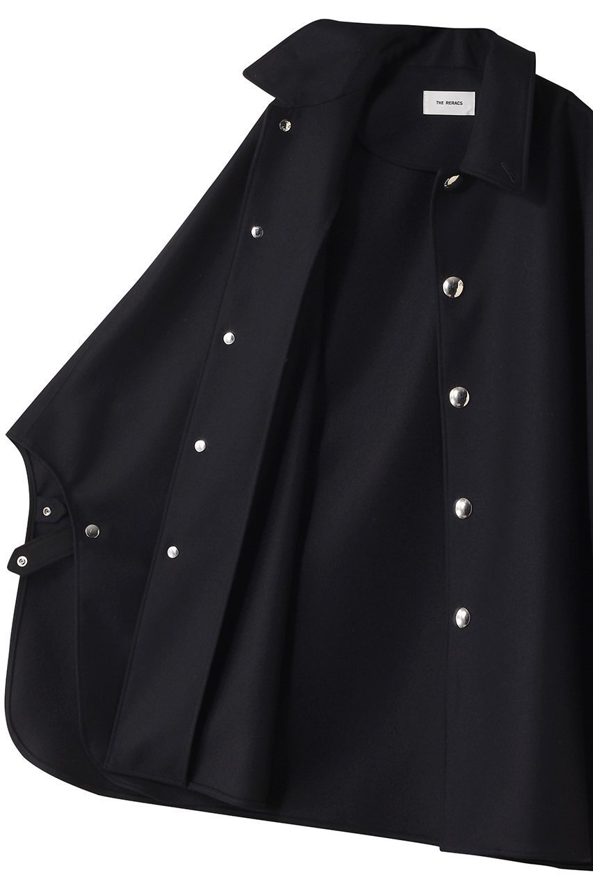 【ザ リラクス/THE RERACS】のケープポンチョ 人気、トレンドファッション・服の通販 founy(ファニー) 　ファッション　Fashion　レディースファッション　Fashion for Women　アウター　Coat / Outerwear Collection　コート・ロングコート・ピーコート　Long Coats, Peacoats & More　ポンチョ・ケープコート　Ponchos & Capes　2025年　2025　2025-2026秋冬・A/W　Autumn/Winter 2025–26 AW25–26　ショート　Short, Short Length　シルバー　Silver, Metallic Silver　A/W・秋冬　Autumn/Winter　other-6|ID: prp329100004616010 ipo3291000000033060237