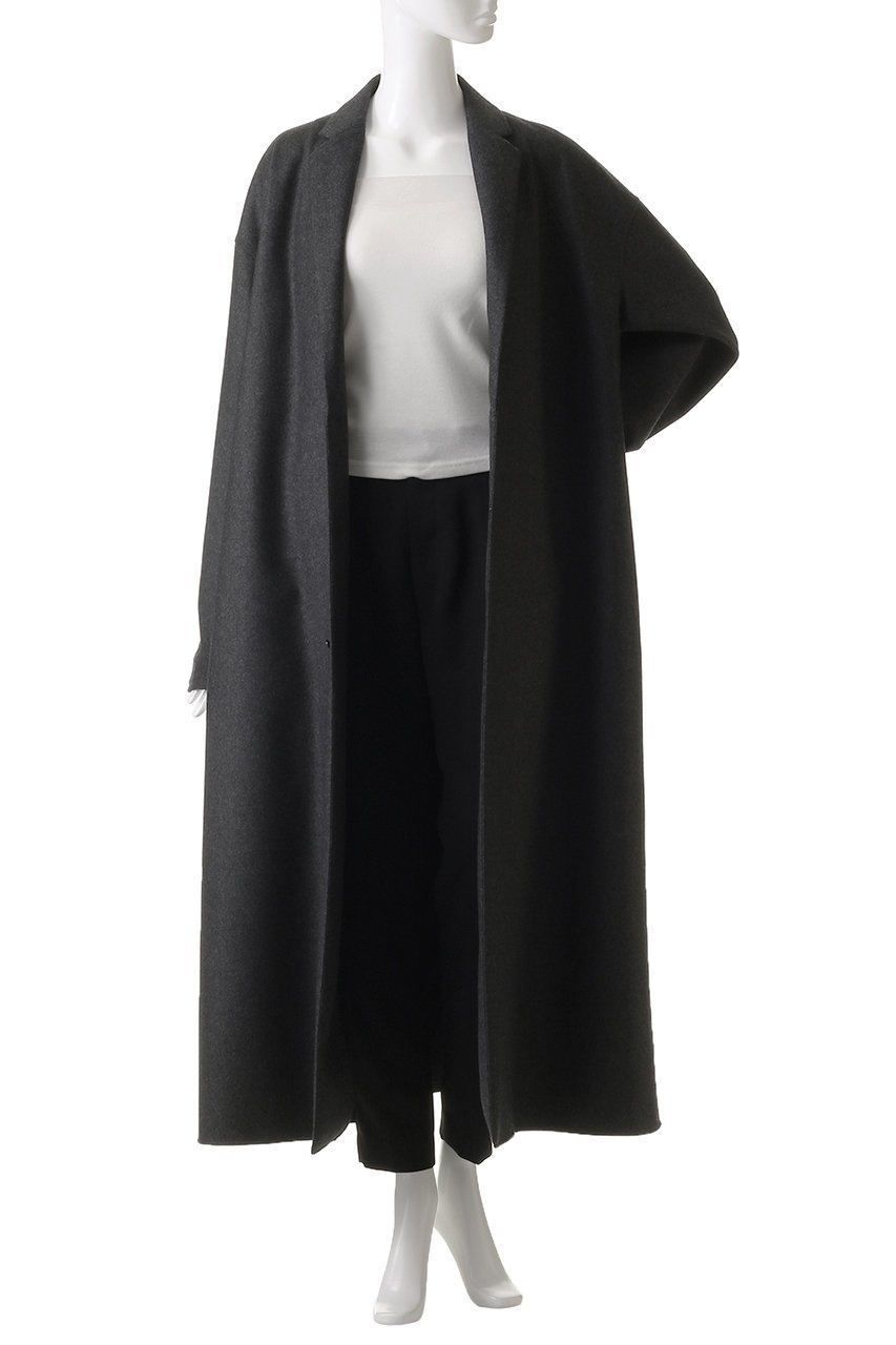 【ザ リラクス/THE RERACS】のノッチドラペルシャツコート 人気、トレンドファッション・服の通販 founy(ファニー) 　ファッション　Fashion　レディースファッション　Fashion for Women　アウター　Coat / Outerwear Collection　コート・ロングコート・ピーコート　Long Coats, Peacoats & More　オケージョン　Occasion Wear　バランス　Balance, Style Balance　リラックス　Relax, Relaxed Fit　ロング　Long, Long-Length　other-7|ID: prp329100004616011 ipo3291000000036150904