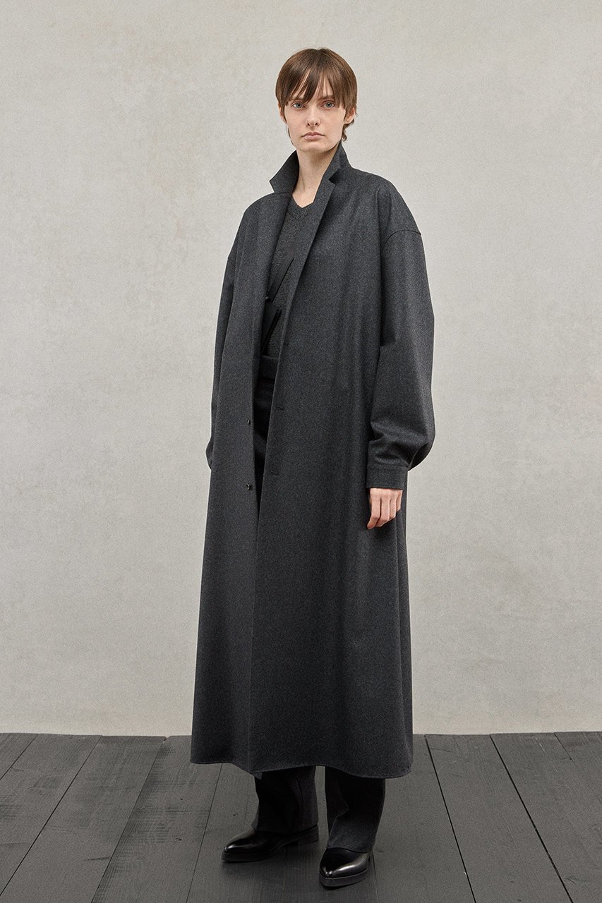 【ザ リラクス/THE RERACS】のノッチドラペルシャツコート 人気、トレンドファッション・服の通販 founy(ファニー) 　ファッション　Fashion　レディースファッション　Fashion for Women　アウター　Coat / Outerwear Collection　コート・ロングコート・ピーコート　Long Coats, Peacoats & More　オケージョン　Occasion Wear　バランス　Balance, Style Balance　リラックス　Relax, Relaxed Fit　ロング　Long, Long-Length　other-8|ID: prp329100004616011 ipo3291000000036150905