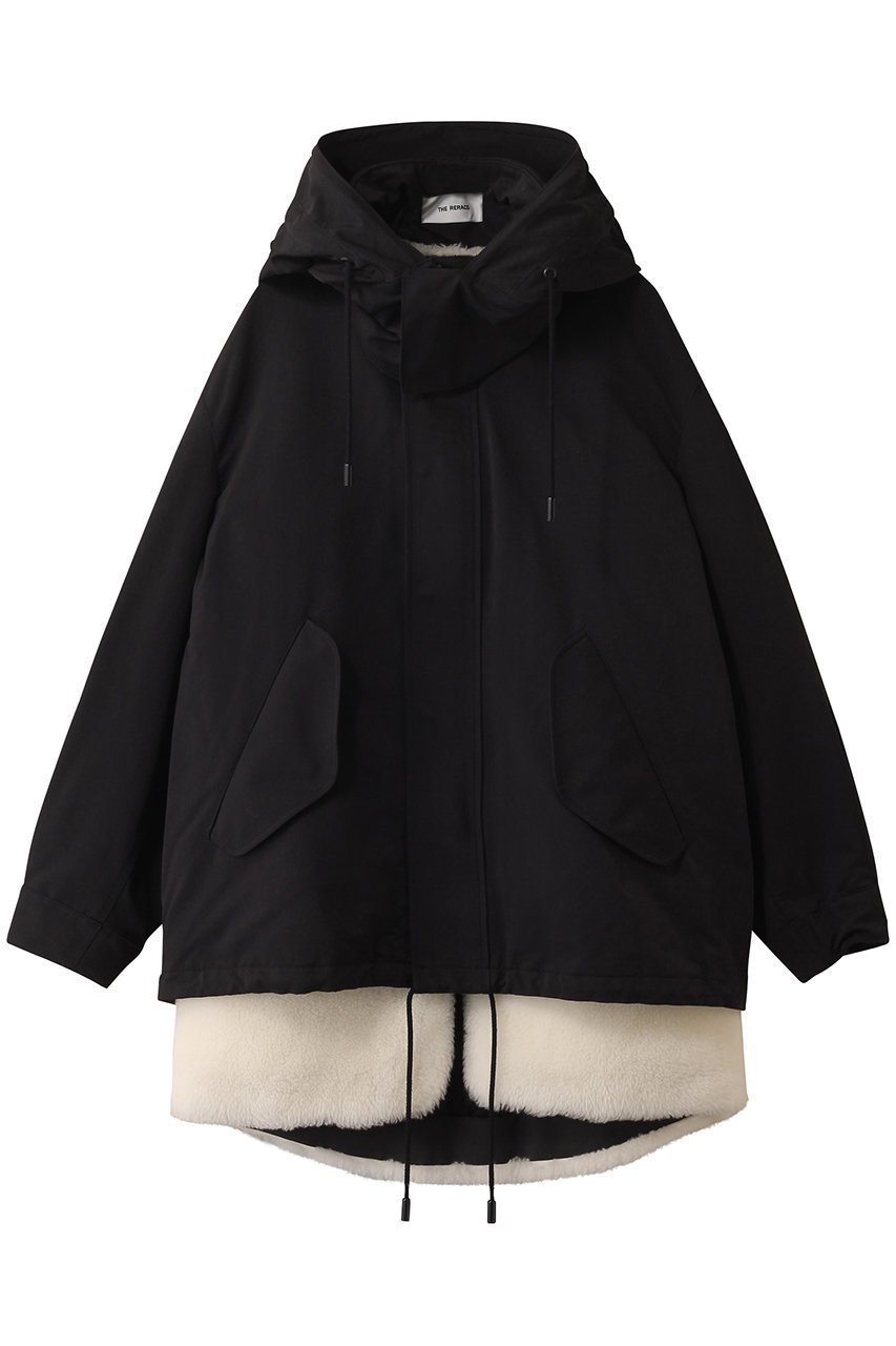 【ザ リラクス/THE RERACS】のライナー付きルーズモッズコート インテリア・キッズ・メンズ・レディースファッション・服の通販 founy(ファニー) 　ファッション　Fashion　レディースファッション　Fashion for Women　アウター　Coat / Outerwear Collection　コート・ロングコート・ピーコート　Long Coats, Peacoats & More　モッズコート・ミリタリー風アウター　Mods & Field Coats　ショート　Short, Short Length　バランス　Balance, Style Balance　ミリタリー　Military, Army Style　モダン　Modern, Contemporary　モッズコート　Mods Coat, Military Parka　ライナー　Liner, Inner Layer　リラックス　Relax, Relaxed Fit　ルーズ　Loose, Oversized　ブラック×ゴールド|ID: prp329100004616014 ipo3291000000035534199