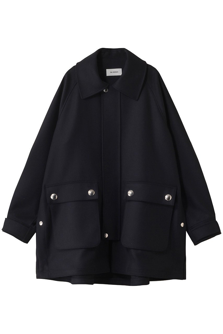 【ザ リラクス/THE RERACS】のフィッシングコート インテリア・キッズ・メンズ・レディースファッション・服の通販 founy(ファニー) 　ファッション　Fashion　レディースファッション　Fashion for Women　アウター　Coat / Outerwear Collection　コート・ロングコート・ピーコート　Long Coats, Peacoats & More　2025年　2025　2025-2026秋冬・A/W　Autumn/Winter 2025–26 AW25–26　アウトドア　Outdoor Clothing　シルバー　Silver, Metallic Silver　ドット　Polka Dot, Dot Pattern　ポケット　Pocket, Pocket Detail　ロング　Long, Long-Length　ワイド　Wide, Wide Fit　A/W・秋冬　Autumn/Winter　ダークネイビー|ID: prp329100004616015 ipo3291000000033060299