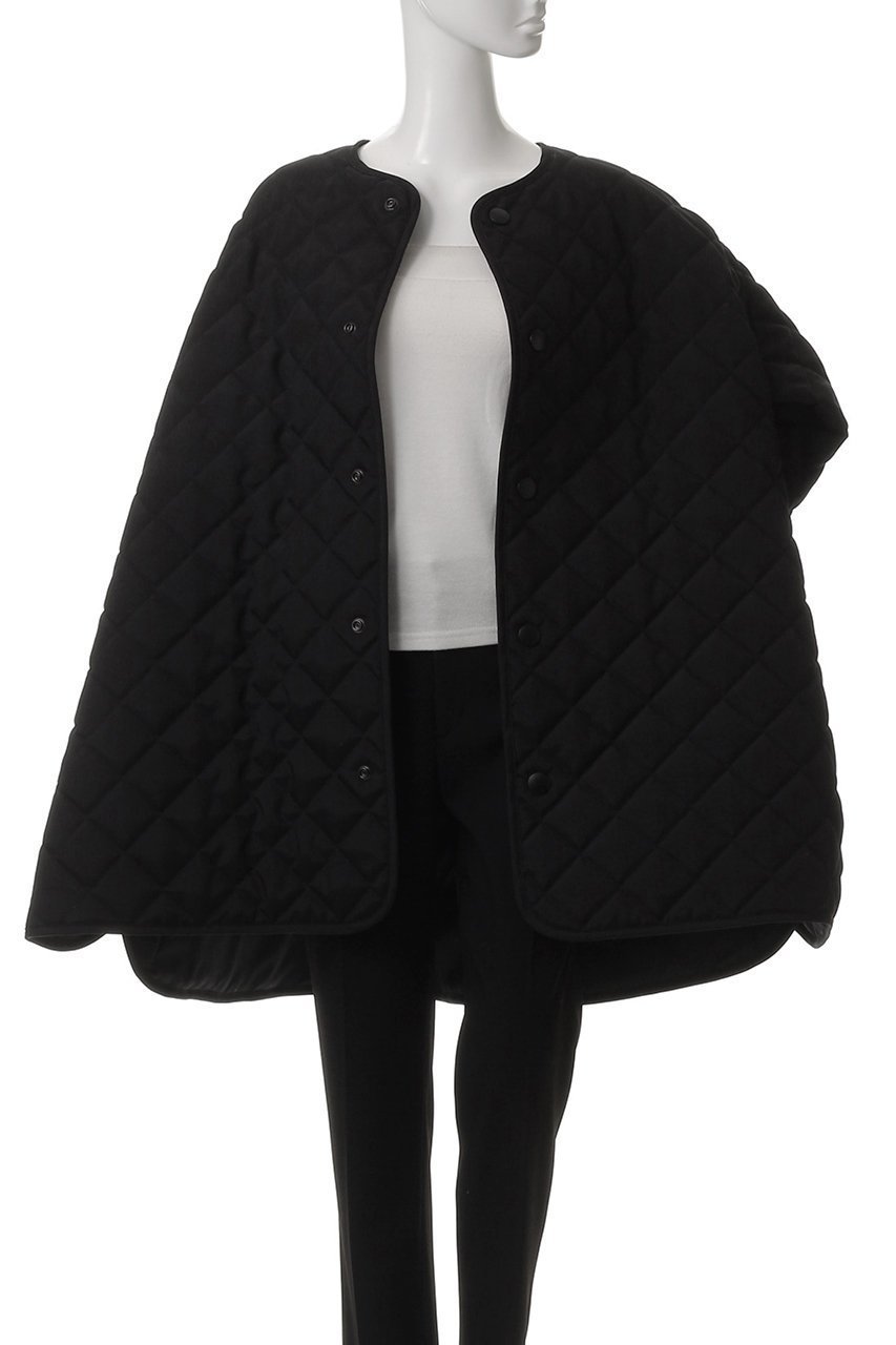 【ザ リラクス/THE RERACS】のノーカラーAラインキルティングコート 人気、トレンドファッション・服の通販 founy(ファニー) 　ファッション　Fashion　レディースファッション　Fashion for Women　アウター　Coat / Outerwear Collection　コート・ロングコート・ピーコート　Long Coats, Peacoats & More　2025年　2025　2025-2026秋冬・A/W　Autumn/Winter 2025–26 AW25–26　キルティング　Quilted, Quilting　シンプル　Simple, Minimal　スリット　Slit, Slit Detail　トレンド　Trend, Trending Now　ロング　Long, Long-Length　エレガント 上品　Elegant　A/W・秋冬　Autumn/Winter　other-7|ID: prp329100004616018 ipo3291000000033060350