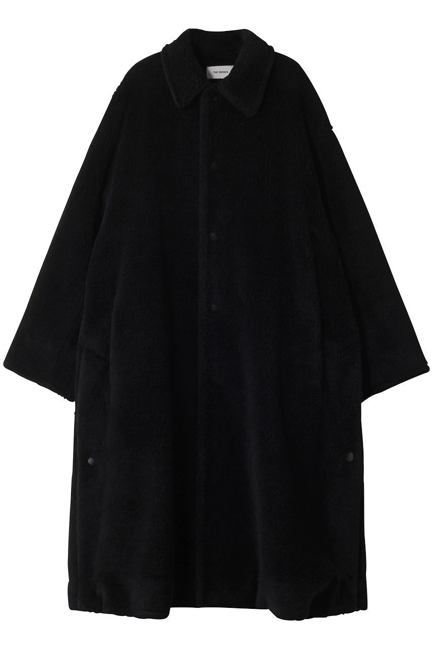 【ザ リラクス/THE RERACS】のバルカラーボアロングコート インテリア・キッズ・メンズ・レディースファッション・服の通販 founy(ファニー) 　ファッション　Fashion　レディースファッション　Fashion for Women　アウター　Coat / Outerwear Collection　コート・ロングコート・ピーコート　Long Coats, Peacoats & More　2025年　2025　2025-2026秋冬・A/W　Autumn/Winter 2025–26 AW25–26　クラシカル　Classical, Vintage-Inspired　モダン　Modern, Contemporary　ロング　Long, Long-Length　A/W・秋冬　Autumn/Winter　ブラック|ID: prp329100004616021 ipo3291000000033060370
