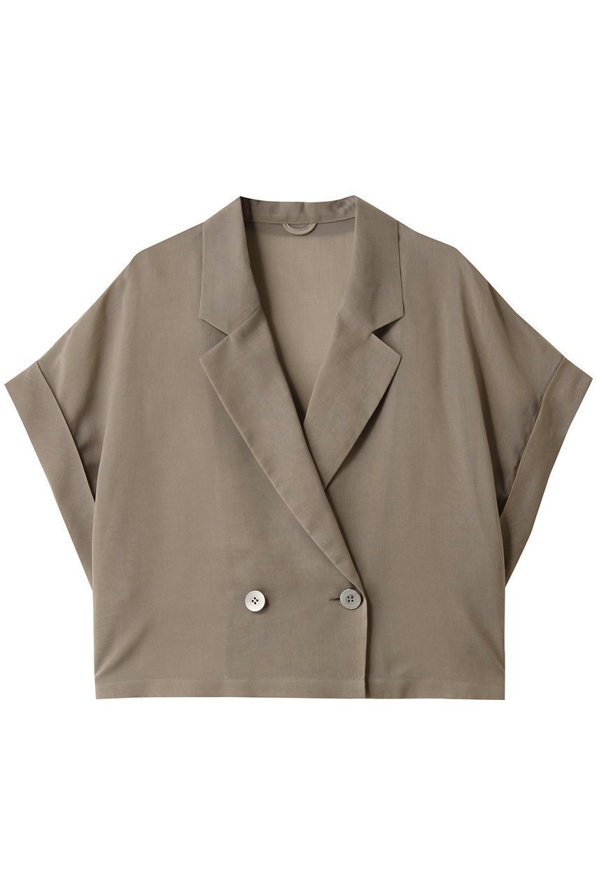 【アルアバイル/allureville】のワルツシアードルマンショートジャケット インテリア・キッズ・メンズ・レディースファッション・服の通販 founy(ファニー) 　ファッション　Fashion　レディースファッション　Fashion for Women　アウター　Coat / Outerwear Collection　レディースジャケット・軽アウター　Jackets　2025年　2025　2025-2026秋冬・A/W　Autumn/Winter 2025–26 AW25–26　シアー　Sheer, See-Through　ショート　Short, Short Length　ジャケット　Jacket, Outerwear　バランス　Balance, Style Balance　マニッシュ　Mannish, Boyish　ワイド　Wide, Wide Fit　A/W・秋冬　Autumn/Winter　カーキ|ID: prp329100004616023 ipo3291000000033060399