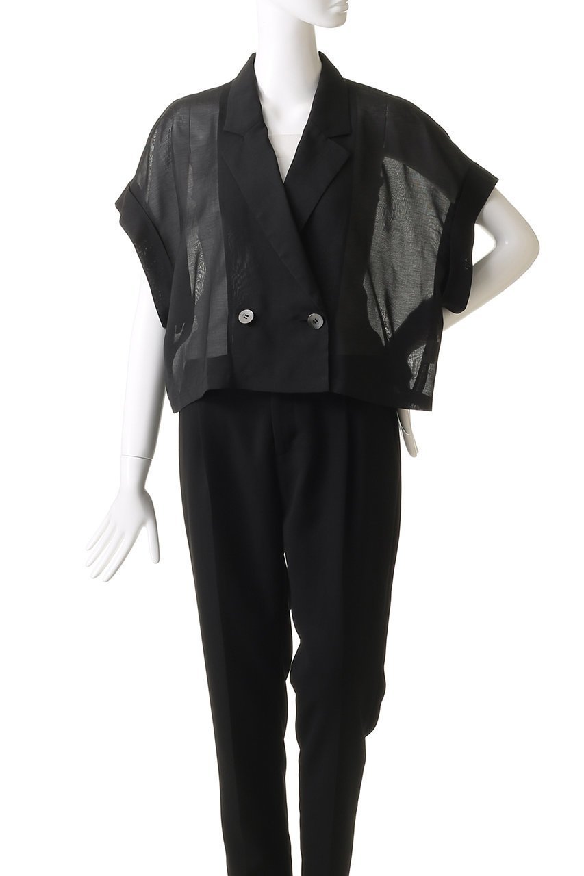 【アルアバイル/allureville】のワルツシアードルマンショートジャケット 人気、トレンドファッション・服の通販 founy(ファニー) 　ファッション　Fashion　レディースファッション　Fashion for Women　アウター　Coat / Outerwear Collection　レディースジャケット・軽アウター　Jackets　2025年　2025　2025-2026秋冬・A/W　Autumn/Winter 2025–26 AW25–26　シアー　Sheer, See-Through　ショート　Short, Short Length　ジャケット　Jacket, Outerwear　バランス　Balance, Style Balance　マニッシュ　Mannish, Boyish　ワイド　Wide, Wide Fit　A/W・秋冬　Autumn/Winter　other-2|ID: prp329100004616023 ipo3291000000033060403