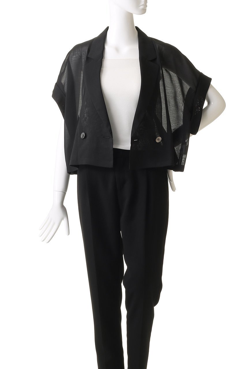 【アルアバイル/allureville】のワルツシアードルマンショートジャケット 人気、トレンドファッション・服の通販 founy(ファニー) 　ファッション　Fashion　レディースファッション　Fashion for Women　アウター　Coat / Outerwear Collection　レディースジャケット・軽アウター　Jackets　2025年　2025　2025-2026秋冬・A/W　Autumn/Winter 2025–26 AW25–26　シアー　Sheer, See-Through　ショート　Short, Short Length　ジャケット　Jacket, Outerwear　バランス　Balance, Style Balance　マニッシュ　Mannish, Boyish　ワイド　Wide, Wide Fit　A/W・秋冬　Autumn/Winter　other-7|ID: prp329100004616023 ipo3291000000033060409