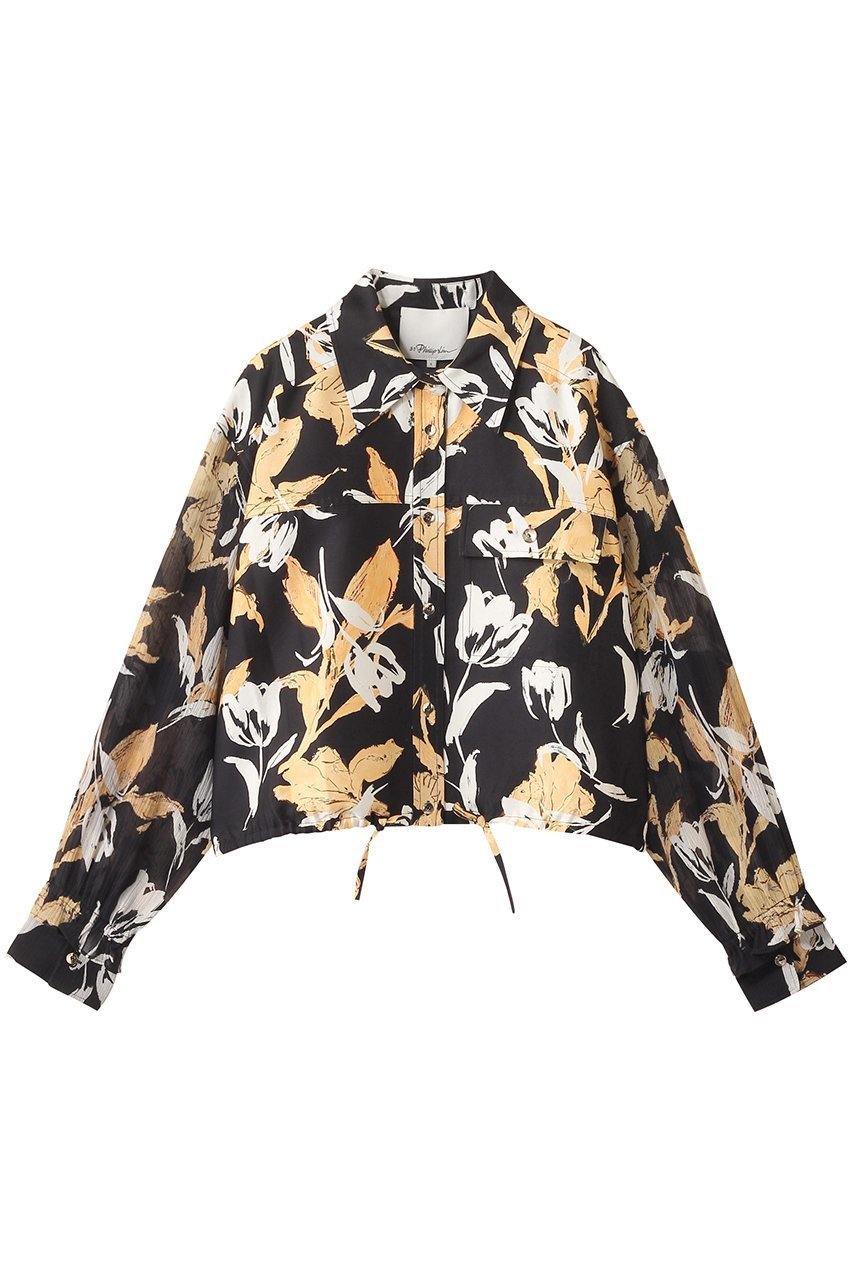 【スリーワン フィリップリム/3.1 Phillip Lim】のJOYFUL TULIPS クロップド ロングスリーブ シャツ ジャケット 人気、トレンドファッション・服の通販 founy(ファニー) 　ファッション　Fashion　レディースファッション　Fashion for Women　アウター　Coat / Outerwear Collection　レディースジャケット・軽アウター　Jackets　2025年　2025　2025-2026秋冬・A/W　Autumn/Winter 2025–26 AW25–26　クロップド　Cropped, Short Length　シアー　Sheer, See-Through　シルク　Silk, 100% Silk　ジャケット　Jacket, Outerwear　スリーブ　Sleeve, Long Sleeve / Short Sleeve　チューリップ　Tube, Tube Top　プリント　Print, Printed Pattern　モダン　Modern, Contemporary　ロング　Long, Long-Length　ワイド　Wide, Wide Fit　A/W・秋冬　Autumn/Winter　 other-1|ID: prp329100004616024 ipo3291000000033060412
