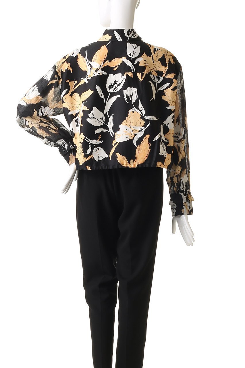 【スリーワン フィリップリム/3.1 Phillip Lim】のJOYFUL TULIPS クロップド ロングスリーブ シャツ ジャケット 人気、トレンドファッション・服の通販 founy(ファニー) 　ファッション　Fashion　レディースファッション　Fashion for Women　アウター　Coat / Outerwear Collection　レディースジャケット・軽アウター　Jackets　クロップド　Cropped, Short Length　シアー　Sheer, See-Through　シルク　Silk, 100% Silk　ジャケット　Jacket, Outerwear　スリーブ　Sleeve, Long Sleeve / Short Sleeve　チューリップ　Tube, Tube Top　プリント　Print, Printed Pattern　モダン　Modern, Contemporary　ロング　Long, Long-Length　ワイド　Wide, Wide Fit　other-4|ID: prp329100004616024 ipo3291000000036150958