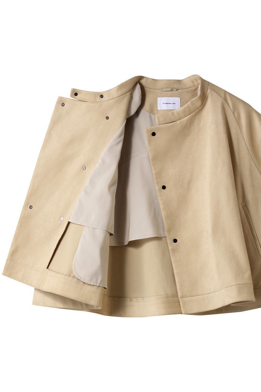 【スタニングルアー/STUNNING LURE】のrスエードAラインベスト 人気、トレンドファッション・服の通販 founy(ファニー) 　ファッション　Fashion　レディースファッション　Fashion for Women　アウター　Coat / Outerwear Collection　レディースジャケット・軽アウター　Jackets　なめらか　Smooth, Silky Texture　インナー　Innerwear　ショート　Short, Short Length　ジャケット　Jacket, Outerwear　ドレープ　Drape, Draping Fabric　ベスト　Vest, Waistcoat　メタリック　Metallic, Shiny Finish　other-6|ID: prp329100004616027 ipo3291000000036085319