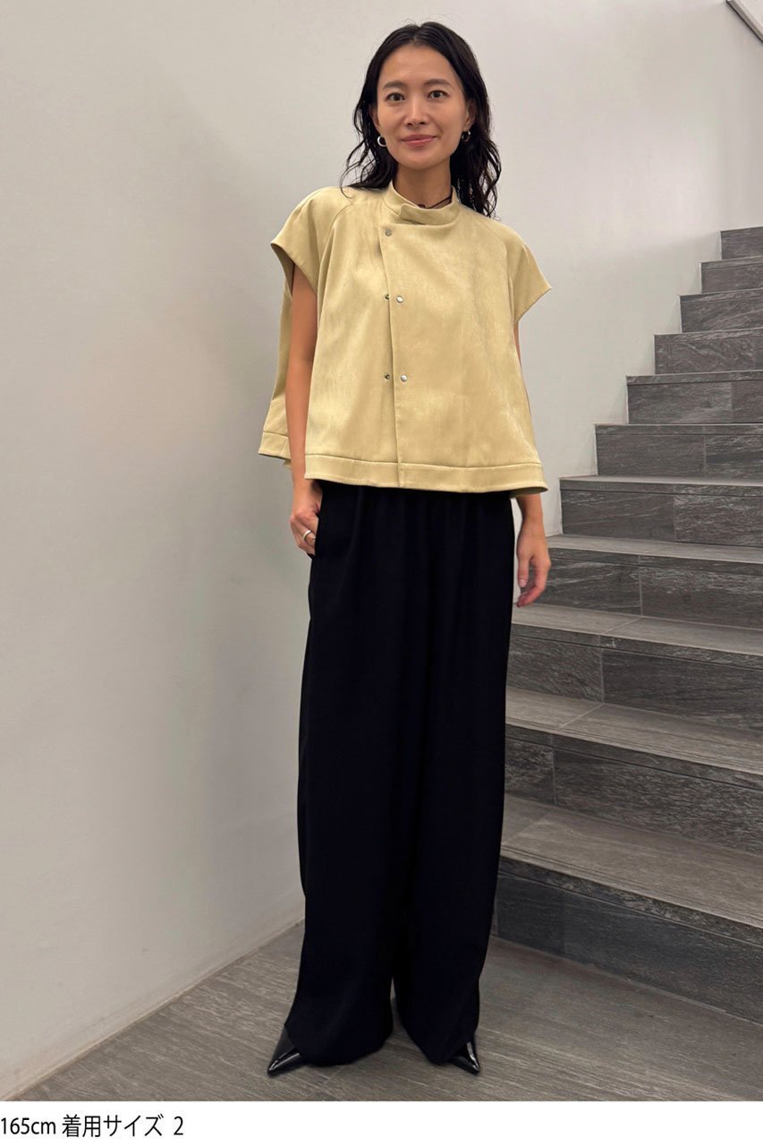 【スタニングルアー/STUNNING LURE】のrスエードAラインベスト 人気、トレンドファッション・服の通販 founy(ファニー) 　ファッション　Fashion　レディースファッション　Fashion for Women　アウター　Coat / Outerwear Collection　レディースジャケット・軽アウター　Jackets　なめらか　Smooth, Silky Texture　インナー　Innerwear　ショート　Short, Short Length　ジャケット　Jacket, Outerwear　ドレープ　Drape, Draping Fabric　ベスト　Vest, Waistcoat　メタリック　Metallic, Shiny Finish　other-8|ID: prp329100004616027 ipo3291000000036085321