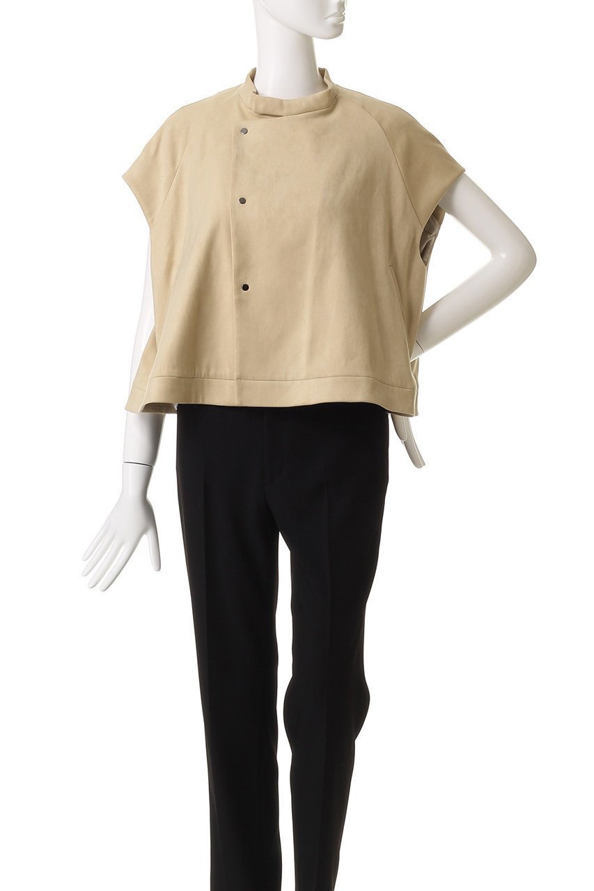 【スタニングルアー/STUNNING LURE】のrスエードAラインベスト 人気、トレンドファッション・服の通販 founy(ファニー) 　ファッション　Fashion　レディースファッション　Fashion for Women　アウター　Coat / Outerwear Collection　レディースジャケット・軽アウター　Jackets　なめらか　Smooth, Silky Texture　インナー　Innerwear　ショート　Short, Short Length　ジャケット　Jacket, Outerwear　ドレープ　Drape, Draping Fabric　ベスト　Vest, Waistcoat　メタリック　Metallic, Shiny Finish　other-2|ID: prp329100004616027 ipo3291000000036194352