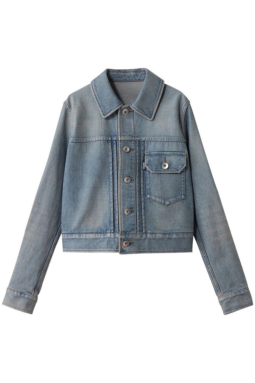 【ザ リラクス/THE RERACS】のタイトフィットショートJEANジャケット インテリア・キッズ・メンズ・レディースファッション・服の通販 founy(ファニー) 　ファッション　Fashion　レディースファッション　Fashion for Women　アウター　Coat / Outerwear Collection　レディースジャケット・軽アウター　Jackets　2025年　2025　2025-2026秋冬・A/W　Autumn/Winter 2025–26 AW25–26　ショート　Short, Short Length　シルバー　Silver, Metallic Silver　ジャケット　Jacket, Outerwear　トレンド　Trend, Trending Now　フェミニン　Feminine, Girly　フラップ　Flap, Flap Pocket　ボトム　Bottoms, Lower Wear　ポケット　Pocket, Pocket Detail　A/W・秋冬　Autumn/Winter　ブリーチライトブルー|ID: prp329100004616034 ipo3291000000033060531