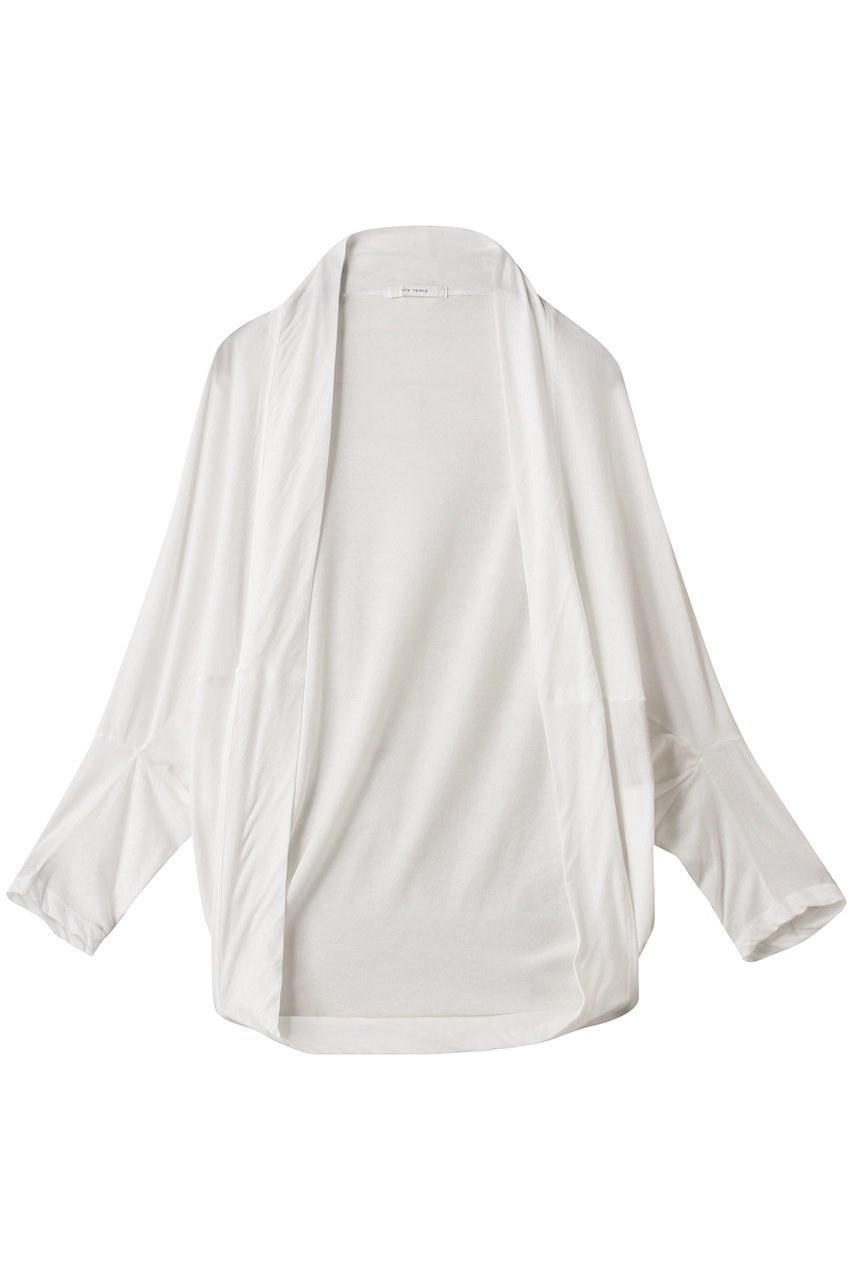 【プレインピープル/PLAIN PEOPLE】の強撚ハイゲージ天竺モモンガカーディガン インテリア・キッズ・メンズ・レディースファッション・服の通販 founy(ファニー) 　ファッション　Fashion　レディースファッション　Fashion for Women　トップス・カットソー　Cut & Sew Tops　ニット　Knit Tops & Sweaters　カーディガン・羽織り　Layered Style Cardigans　カーディガン　Cardigan, Knitwear　コンパクト　Compact, Small Size　シンプル　Simple, Minimal　ホワイト|ID: prp329100004616042 ipo3291000000035425584