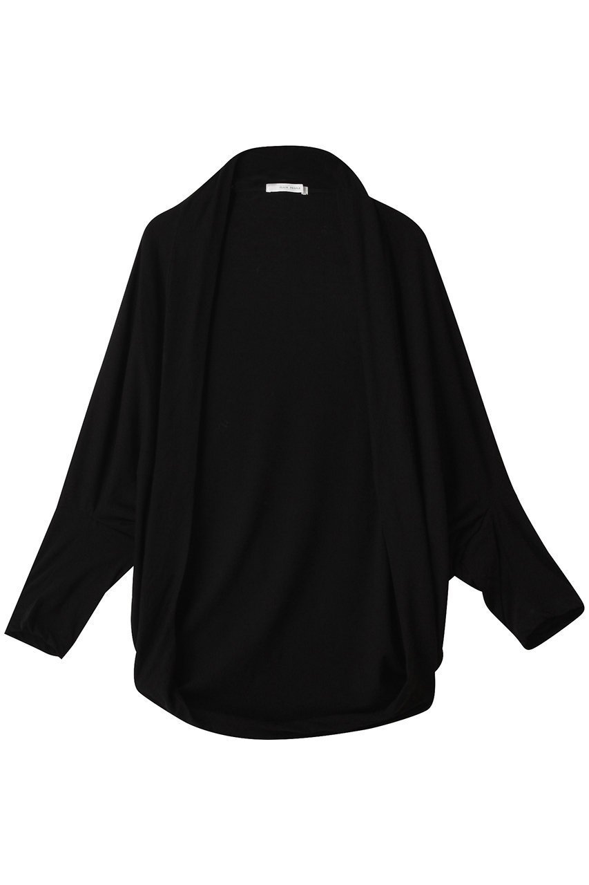 【プレインピープル/PLAIN PEOPLE】の強撚ハイゲージ天竺モモンガカーディガン インテリア・キッズ・メンズ・レディースファッション・服の通販 founy(ファニー) 　ファッション　Fashion　レディースファッション　Fashion for Women　トップス・カットソー　Cut & Sew Tops　ニット　Knit Tops & Sweaters　カーディガン・羽織り　Layered Style Cardigans　カーディガン　Cardigan, Knitwear　コンパクト　Compact, Small Size　シンプル　Simple, Minimal　ブラック|ID: prp329100004616042 ipo3291000000035425585