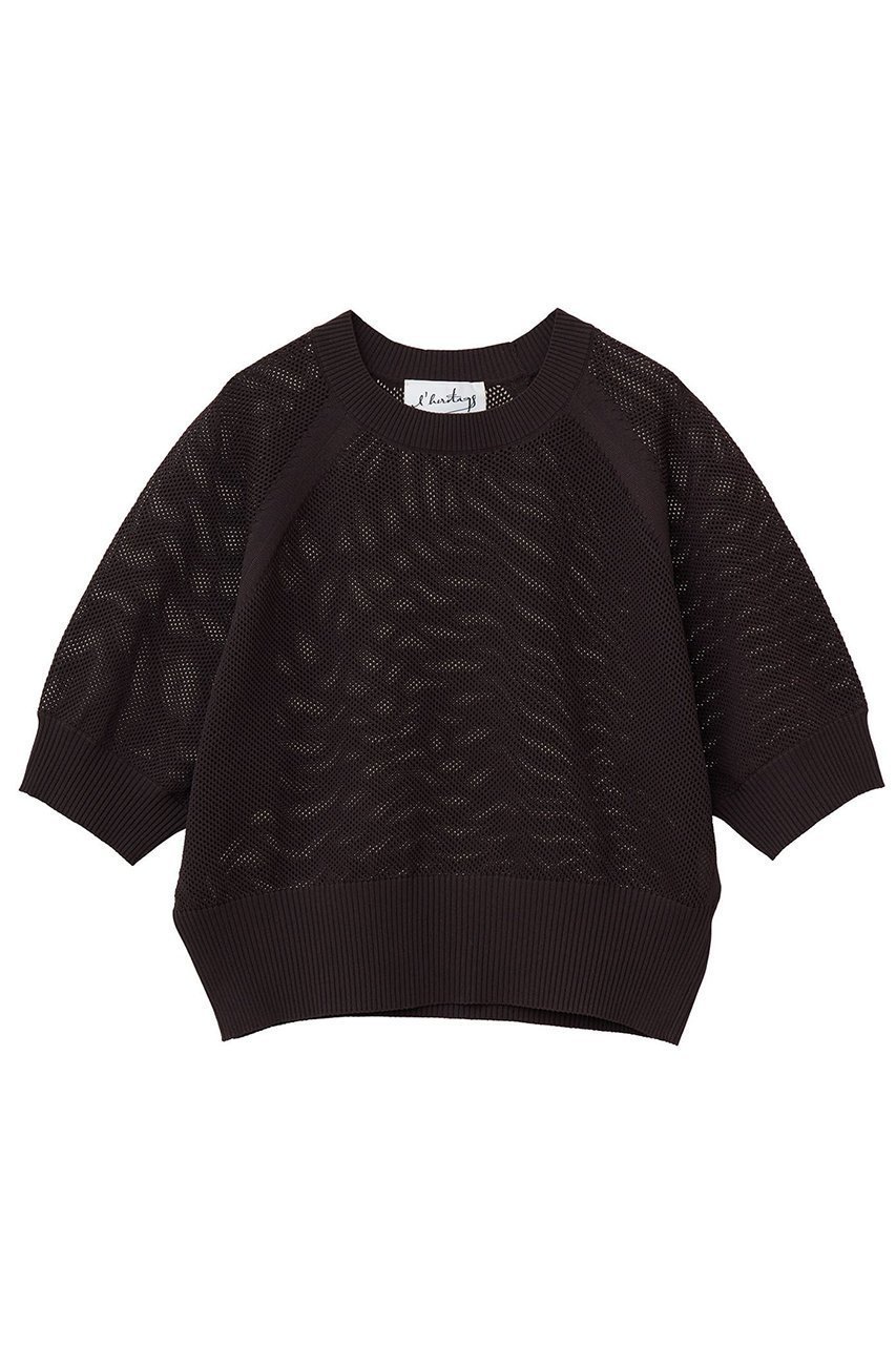 【マルティニーク/martinique】の【l heritage martinique】メッシュラグランプルオーバー 人気、トレンドファッション・服の通販 founy(ファニー) 　ファッション　Fashion　レディースファッション　Fashion for Women　トップス・カットソー　Cut & Sew Tops　ニット　Knit Tops & Sweaters　カジュアルプルオーバー・ニットトップス　Pullovers & Knit Tops / Casual Pullovers　2025年　2025　2025-2026秋冬・A/W　Autumn/Winter 2025–26 AW25–26　おすすめ　Recommended / Our Picks　インナー　Innerwear　ペンシル　Pencil, Pencil Skirt　ボトム　Bottoms, Lower Wear　メッシュ　Mesh, Net Fabric　モダン　Modern, Contemporary　ラップ　Wrap, Wrap Design　レオパード　Leopard, Animal Print　A/W・秋冬　Autumn/Winter　 other-1|ID: prp329100004616043 ipo3291000000033060613