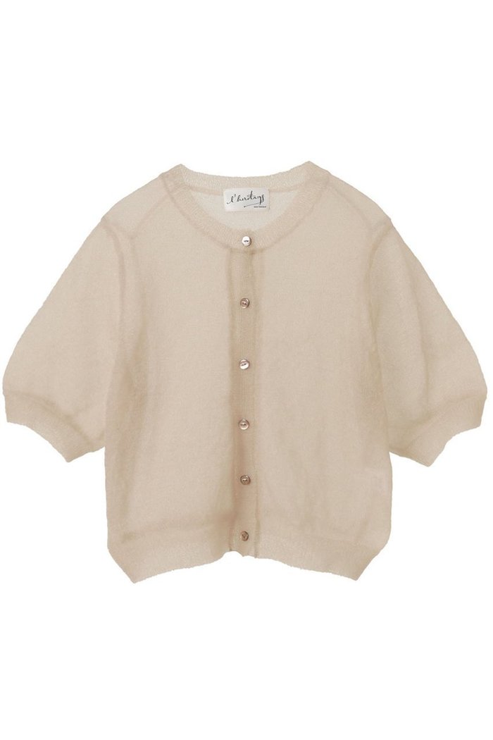 【マルティニーク/martinique】の【l heritage martinique】シアー5分袖カーディガン インテリア・キッズ・メンズ・レディースファッション・服の通販 founy(ファニー) https://founy.com/ ファッション Fashion レディースファッション Fashion for Women トップス・カットソー Cut & Sew Tops ニット Knit Tops & Sweaters カーディガン・羽織り Layered Style Cardigans おすすめ Recommended / Our Picks イタリア Italy カーディガン Cardigan, Knitwear シアー Sheer, See-Through レオパード Leopard, Animal Print エレガント 上品 Elegant 人気 Popular, Best Seller |ID: prp329100004616044 ipo3291000000035535049