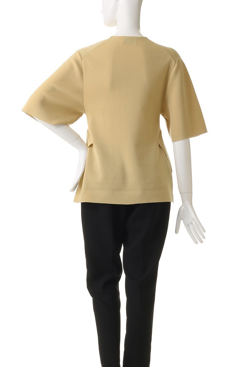 【スタニングルアー/STUNNING LURE】のrハーフスリーブニットTシャツ 人気、トレンドファッション・服の通販 founy(ファニー) 　ファッション　Fashion　レディースファッション　Fashion for Women　トップス・カットソー　Cut & Sew Tops　ニット　Knit Tops & Sweaters　シャツ・ブラウス・オフィスカジュアル　Elegant Blouses & Button-Ups　ロングTシャツ・Tシャツ　Longline T-Shirts & Tees　カジュアルプルオーバー・ニットトップス　Pullovers & Knit Tops / Casual Pullovers　シェイプ　Shape, Slim Fit　ショルダー　Shoulder, Shoulder Strap　夏　Summer　other-4|ID: prp329100004616046 ipo3291000000033216502