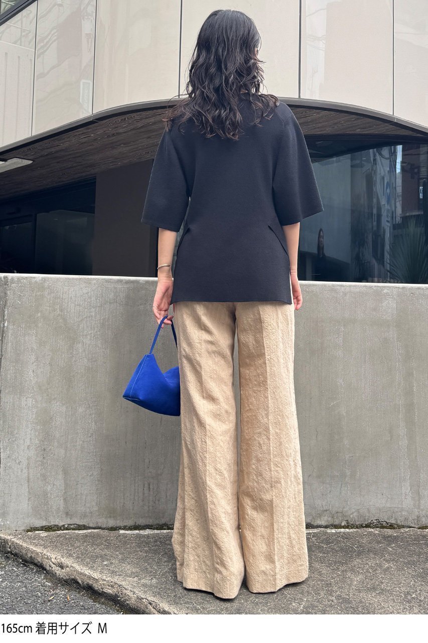 【スタニングルアー/STUNNING LURE】のrハーフスリーブニットTシャツ 人気、トレンドファッション・服の通販 founy(ファニー) 　ファッション　Fashion　レディースファッション　Fashion for Women　トップス・カットソー　Cut & Sew Tops　ニット　Knit Tops & Sweaters　シャツ・ブラウス・オフィスカジュアル　Elegant Blouses & Button-Ups　ロングTシャツ・Tシャツ　Longline T-Shirts & Tees　カジュアルプルオーバー・ニットトップス　Pullovers & Knit Tops / Casual Pullovers　シェイプ　Shape, Slim Fit　ショルダー　Shoulder, Shoulder Strap　夏　Summer　other-7|ID: prp329100004616046 ipo3291000000033511024