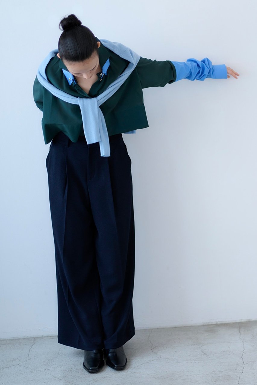 【スタニングルアー/STUNNING LURE】のrベルテッドワイドイージーパンツ 人気、トレンドファッション・服の通販 founy(ファニー) 　ファッション　Fashion　レディースファッション　Fashion for Women　パンツ　Pants & Trousers　エレガント 上品　Elegant　ジョーゼット　Georgette, Semi-Sheer Fabric　ヨーク　Yoke, Yoke Design　リラックス　Relax, Relaxed Fit　ワイド　Wide, Wide Fit　新作・新入荷　New Arrivals / New In　other-6|ID: prp329100004616066 ipo3291000000033060887