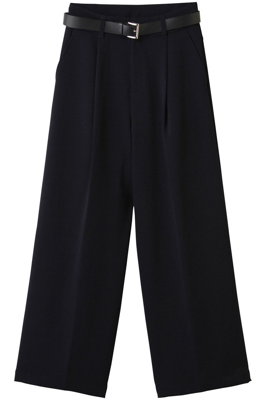 【スタニングルアー/STUNNING LURE】のrベルテッドワイドイージーパンツ インテリア・キッズ・メンズ・レディースファッション・服の通販 founy(ファニー) ファッション Fashion レディースファッション Fashion for Women パンツ Pants & Trousers エレガント 上品 Elegant ジョーゼット Georgette, Semi-Sheer Fabric ヨーク Yoke, Yoke Design リラックス Relax, Relaxed Fit ワイド Wide, Wide Fit ネイビー|ID: prp329100004616066 ipo3291000000035003446