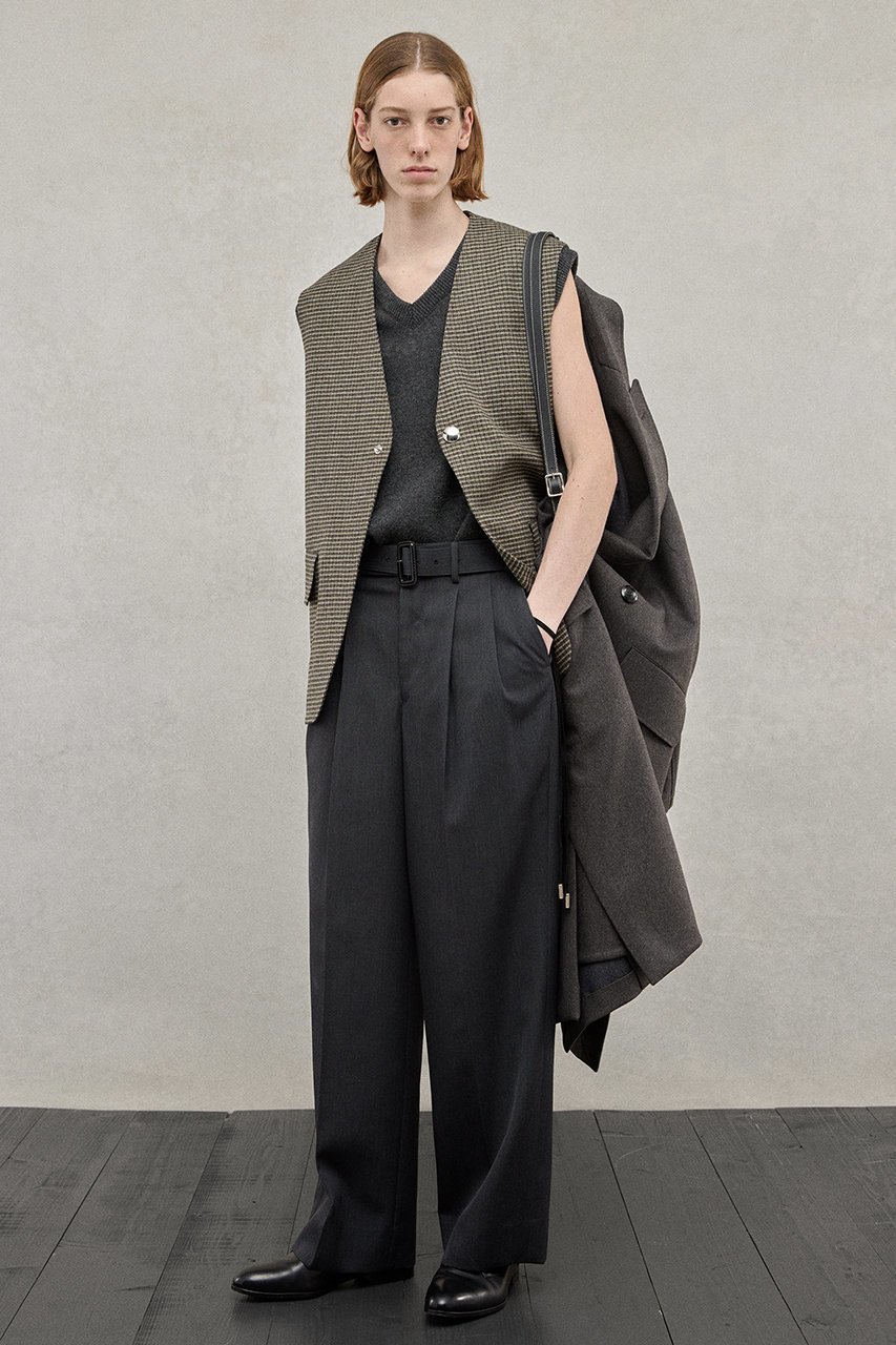 【ザ リラクス/THE RERACS / MEN】の【MEN】2タックベルテッドパンツ 人気、トレンドファッション・服の通販 founy(ファニー) 　ファッション　Fashion　メンズファッション　Fashion for Men　ボトムス　Bottoms　2025年　2025　2025-2026秋冬・A/W　Autumn/Winter 2025–26 AW25–26　おすすめ　Recommended / Our Picks　ストレート　Straight, Straight Cut　バランス　Balance, Style Balance　パターン　Pattern, Design Print　フォルム　Silhouette, Form　ワイド　Wide, Wide Fit　A/W・秋冬　Autumn/Winter　other-6|ID: prp329100004616072 ipo3291000000033060950