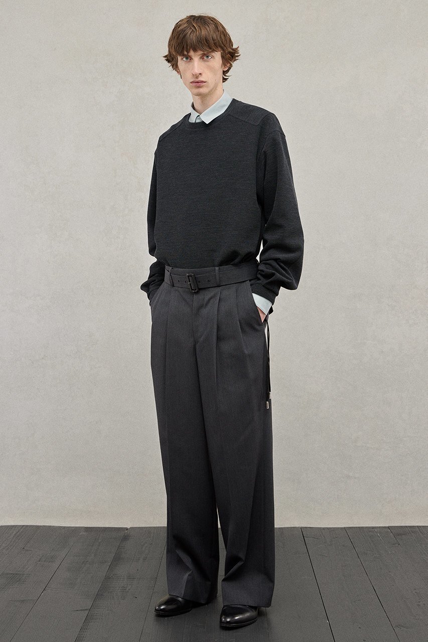 【ザ リラクス/THE RERACS / MEN】の【MEN】2タックベルテッドパンツ 人気、トレンドファッション・服の通販 founy(ファニー) 　ファッション　Fashion　メンズファッション　Fashion for Men　ボトムス　Bottoms　2025年　2025　2025-2026秋冬・A/W　Autumn/Winter 2025–26 AW25–26　おすすめ　Recommended / Our Picks　ストレート　Straight, Straight Cut　バランス　Balance, Style Balance　パターン　Pattern, Design Print　フォルム　Silhouette, Form　ワイド　Wide, Wide Fit　A/W・秋冬　Autumn/Winter　other-8|ID: prp329100004616072 ipo3291000000033060953