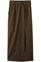 【デザイン ワークス/DESIGN WORKS】のフロントスリット切替えロングスカート ブラウン|ID: prp329100004616078 ipo3291000000035815455